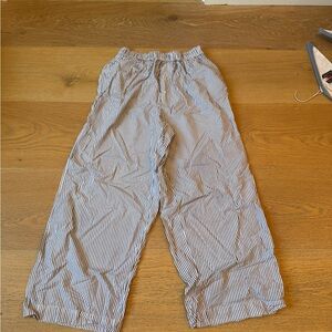 H&M Blue and White Striped Pants